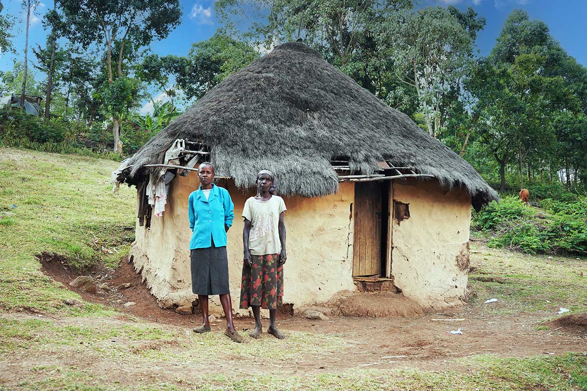 Dorfhaus in Kericho, Kenia